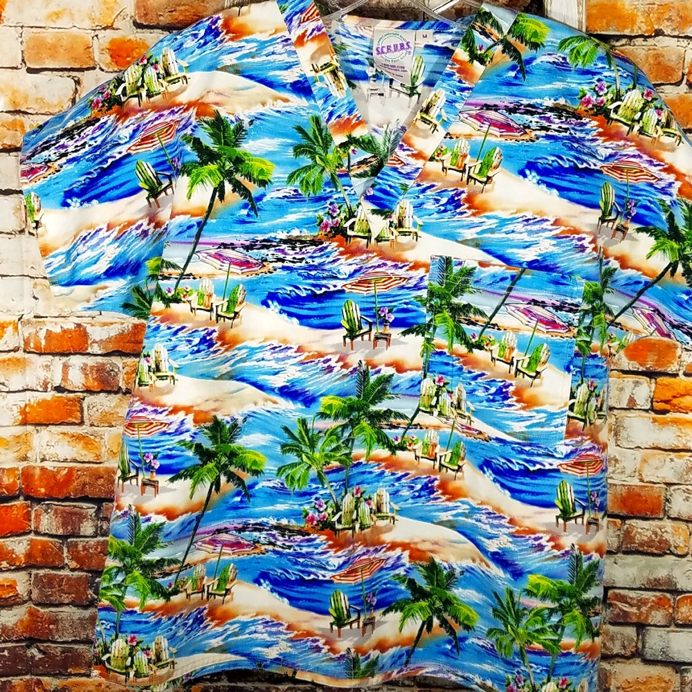 S.C.R.U.B.S. Mens Nurse Scrub Top Size Medium